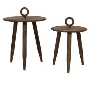 Product Image 1 for Tripoli Set of 2 Mango Wood Brown Coffee Tables from BIDKHome