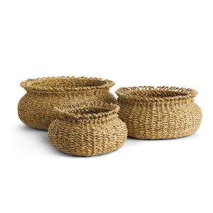 Product Image 1 for Seagrass Loop Baskets, Set Of 3 from Napa Home And Garden