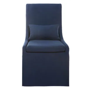 Product Image 1 for Coley Simplistic Denim Armless Chair from Uttermost