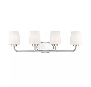 Product Image 1 for Capra Polished Nickel 4 Light Bath from Savoy House 