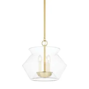 Product Image 1 for Edmonton 3-Light Aged Brass Lantern from Hudson Valley