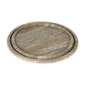 Product Image 1 for Sutton Round Travertine Tray Set from Regina Andrew Design