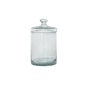 Product Image 1 for Compact Glass Jar with Lid, Clear from Creative Co-Op