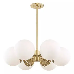 Product Image 1 for Paige 6 Light Chandelier from Mitzi
