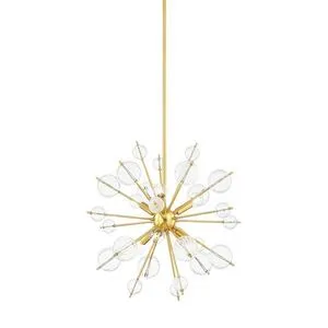 Product Image 1 for Linnea 6-Light Modern Decorative Aged Brass Chandelier from Mitzi