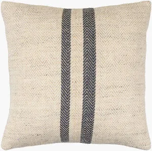 Product Image 1 for Brett Ivory/Charcoal Lumbar Pillow from Livabliss