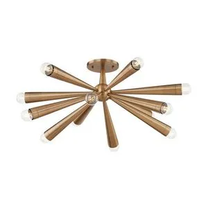 Product Image 1 for Keanu 12 Light Bronze Semi Flush Mount from Troy Lighting