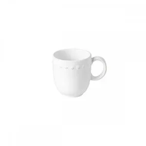 Product Image 1 for Pearl Scalloped Ceramic Stoneware Mug, Set of 6 - White from Costa Nova