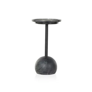 Product Image 2 for Viola Marble Accent Table - Black Marble from Four Hands