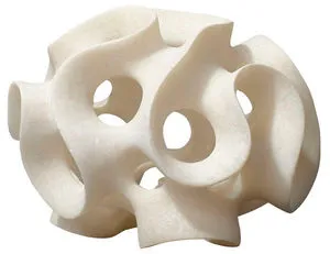 Product Image 4 for White Resin Ribbon Sphere from Jamie Young