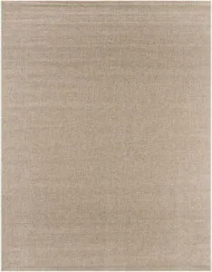 Birdie beige and teal machine woven rug with a flat weave, natural fiber look, and subtle color variation