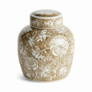 Product Image 1 for Province Lotus Lidded Jar from Napa Home And Garden