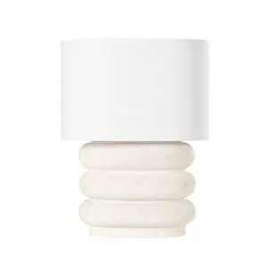 Product Image 1 for Ewing 1-Light Weathered Ivory Ceramic Table Lamp from Hudson Valley