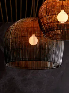 Product Image 1 for Swami Small Natural & Black Midrib Pendant from Arteriors