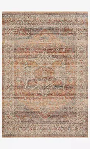 Product Image 2 for Lourdes Tangerine / Ocean Rug from Loloi