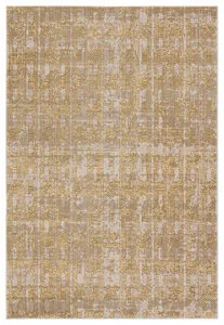 Product Image 1 for Gimeas Mid-Century-Modern-Inspired Gold/ Taupe Rug - 3'3" x 12' from Jaipur 