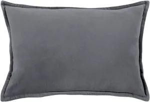 Product Image 1 for Cotton Velvet Chrcoal Lumbar Pillow from Surya