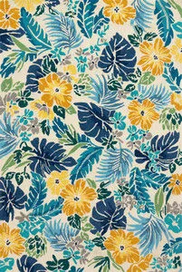 Product Image 2 for Santa Monica Ivory/Blue Rug from Loloi