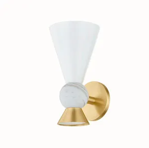 Product Image 6 for Mona Gold Marble Wall Sconce from Mitzi