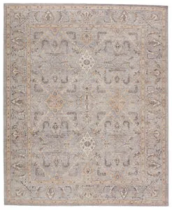 Product Image 3 for Wyndham Hand-Knotted Trellis Light Gray/ Tan Rug from Jaipur 