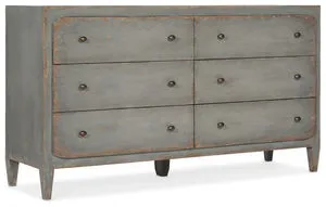 Product Image 1 for Ciao Bella Six-Drawer Speckled Gray Dresser from Hooker Furniture