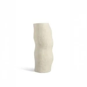 Product Image 1 for Off-White Paper Mache Vase from BIDKHome