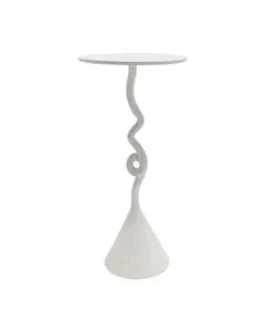 Product Image 1 for Cauda White Drinks Table from Currey & Company