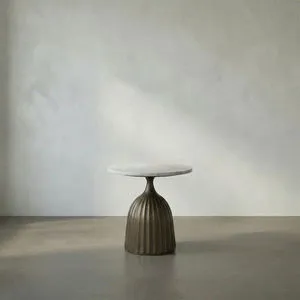 Product Image 1 for Samuel Aged Brass Side Table from Noir