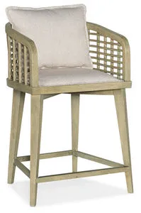 Product Image 1 for Surfrider Barrel Back Rattan Counter Stool from Hooker Furniture