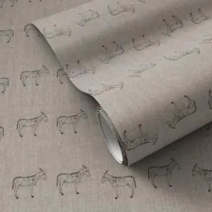 Product Image 1 for Burros Grey I Wallpaper by Paul Meyer from Four Hands