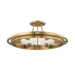 Product Image 1 for Chambers 6 Light Flush Mount from Hudson Valley