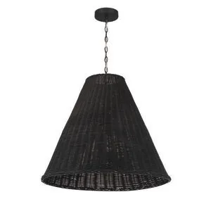 Product Image 1 for Bell-Shaped Woven Rattan Pendant from Creative Co-Op