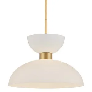 Product Image 1 for Zevio White Pendant from Currey & Company