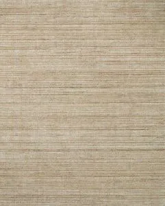 Jamie Natural Sand Rug with hand-loomed jute and polyester in warm sand tones and a subtle textured pattern
