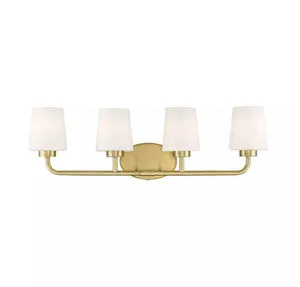 Product Image 2 for Capra Warm Brass 4 Light Bath from Savoy House 