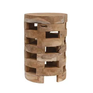 Product Image 1 for Canyon Teakwood Stool from Creative Co-Op