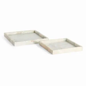 Product Image 1 for Johanna Square Marble Trays , Set Of 2 from Napa Home And Garden