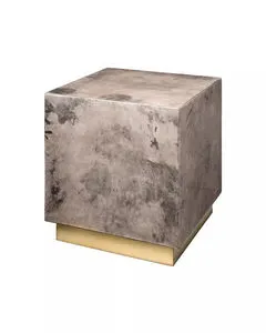 Product Image 4 for Cube Warm Gray Vellum Side Table from Jamie Young
