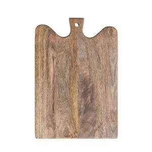 Product Image 1 for Curved Mango Wood Cheese/Serving Board with Handle, Natural Finish from Creative Co-Op