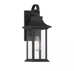 Product Image 3 for Hancock Matte Black 1 Light Outdoor Sconce from Savoy House 