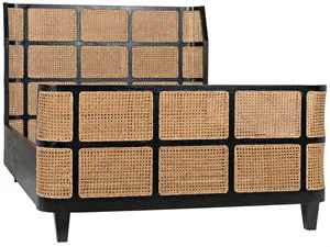 Product Image 6 for Porto Caned Queen Bed from Noir