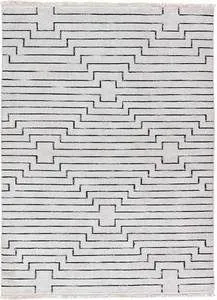 Product Image 5 for Alloy Handmade Geometric White/ Black Rug from Jaipur 