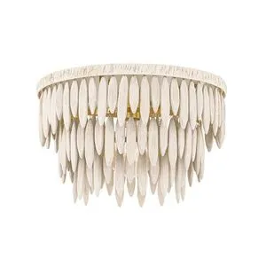 Product Image 1 for Tiffany 1-Light Modern Decorative Aged Brass Semi Flush from Mitzi
