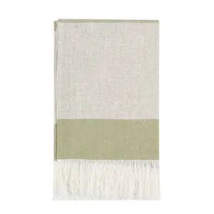 Product Image 1 for Talara 100% Belgian Linen Green Multicolor 50"x70" Throw Blanket Blanket from Classic Home Furnishings
