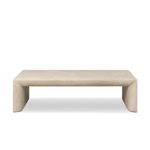 Product Image 1 for Brad Faux Travertine Coffee Table from Four Hands