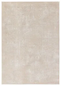 Ottavia geometric rug with abstract light gray, beige, and cream pattern and subtle distressed hues