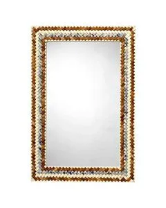 Product Image 1 for Interwoven Wood & Buffalo Bone Rectangle Mirror from Jamie Young