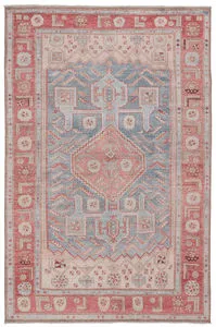 Product Image 4 for Fiddler Medallion Pink / Blue Area Rug from Jaipur 