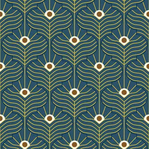 Product Image 1 for Moroccan Peacock Premium Matte Wallpaper from Mitchell Black