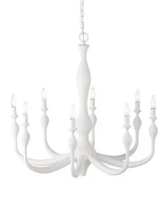Product Image 1 for Ludwig White Chandelier from Currey & Company